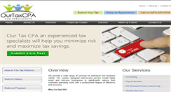 Desktop Screenshot of ourtaxcpa.com