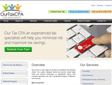 Tablet Screenshot of ourtaxcpa.com